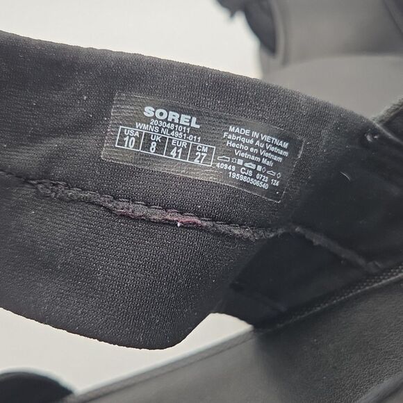 Sorel Kinetic Impact Slingback Sandals Women’s Size 10 Platform Block Heel Shoes - Picture 10 of 10